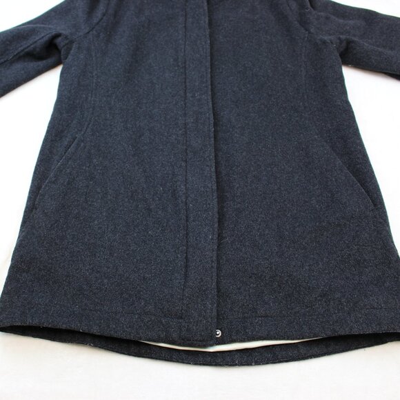 Pendleton Hidden Button High Neck Wool Long Winter Coat Unisex Womens (M) - Picture 7 of 12